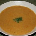 Soupe de patate douce et lentilles