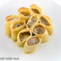 Paccheri farcis aux sardines et champignons