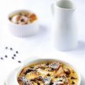 Bread pudding au chocolat et aux noix