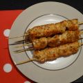 Brochettes de poulet au parmesan