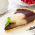 Tarte au chocolat et aux poires caramélisées