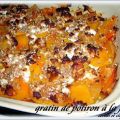 Gratin de potiron et feta ( recette crétoise ),[...]