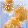 Choux à la crème de citron- amandes et caramel.