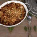 Crumble mangue-banane noix de coco