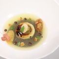 Acidulé boudin et pommes grillées