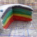 Rainbow cake / gâteau  Arc-en-Ciel