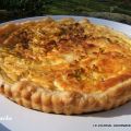 Tarte chaude aux poireaux et anchois