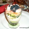 Verrine de saumon et courgettes