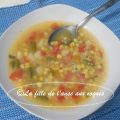 SOUPE DE POIVRONS, MAÏS, POMMES DE TERRE ET[...]