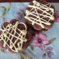 Biscuits au chocolat fourrés au chocolat blanc