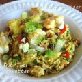 Riz frit Thai aux crevettes et ananas