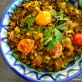 Salade marocaine de lentilles