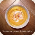 Velouté de patates douces au Kiri