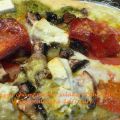 Pizza champignon, salakis et chorizo