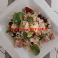 Salade de riz au porc et aux pommes