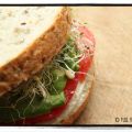 Sandwich tomate, avocat et feta