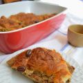 Flan aux croissants et au café