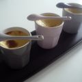 Pots de crème lait de coco et fleur d'oranger
