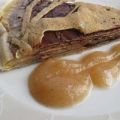 Gâteau de crêpes nutella coulis poire/vanille,[...]