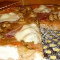 Pizza au magret séché sauce au poivre vert,[...]
