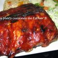 Côtes levées au barbecue