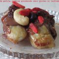 Bananes cuites au chocolat et aux super fruits