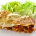 Lasagnes au foie et légumes du soleil