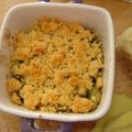 Crumble de courgettes au parmesan