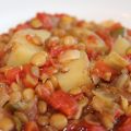 Cari de lentilles et de pommes de terre