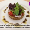 Caviar d'aubergine, anchois marinés et tomates[...]