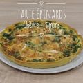 Tarte Epinards Chèvre Pignons