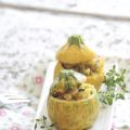 Veggie Food {Courgettes rondes farcies}