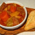 Ragoût de boeuf haché aux légumes