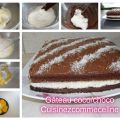 Gâteau chocolat crème coco mascarpone