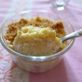 Crème comme un cheesecake au citron inversé