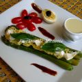 Crémeux d'asperge, asperges avec leur sauce aux[...]