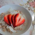 Déjeuner boulgour, coco citron & fraises