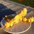 Brochettes de poulet au Curry