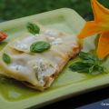 Lasagnes aux courgettes, chèvre et pesto rouge