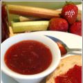 Confiture fraises et rhubarbes