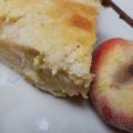 Gâteau moelleux courgette et pêches