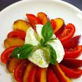 Nectarine, tomate et mozzarella