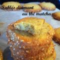 Sablés diamant au thé matcha