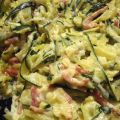 Courgettes à la carbonara