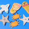 Biscuits sur le thème de la plage
