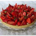 Tarte Rhubarbe, Fraises et Amandes