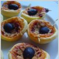 Mini pizza ...rapide ...facile, Recette Ptitchef