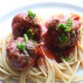 Spagettis et boulettes de viande