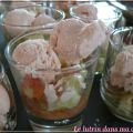 BILLES DE GLACE A LA TOMATE EN VERRINES