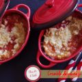 Crumble pêches jaunes
